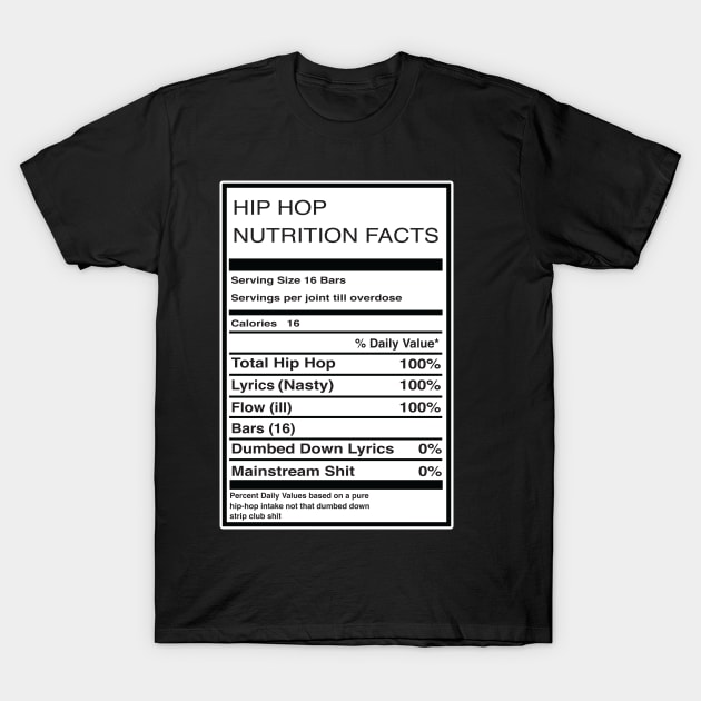 Hip Hop Nutrition T-Shirt by HipHopTees